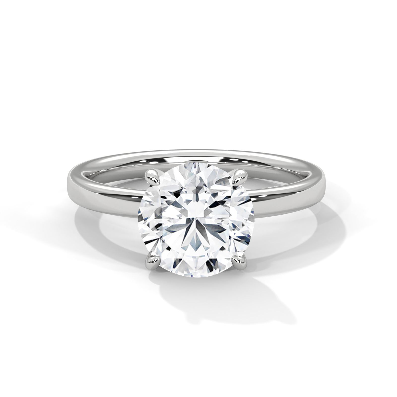 Classic Round Solitaire Ring (SSJ-SOL-043) solitaire ring