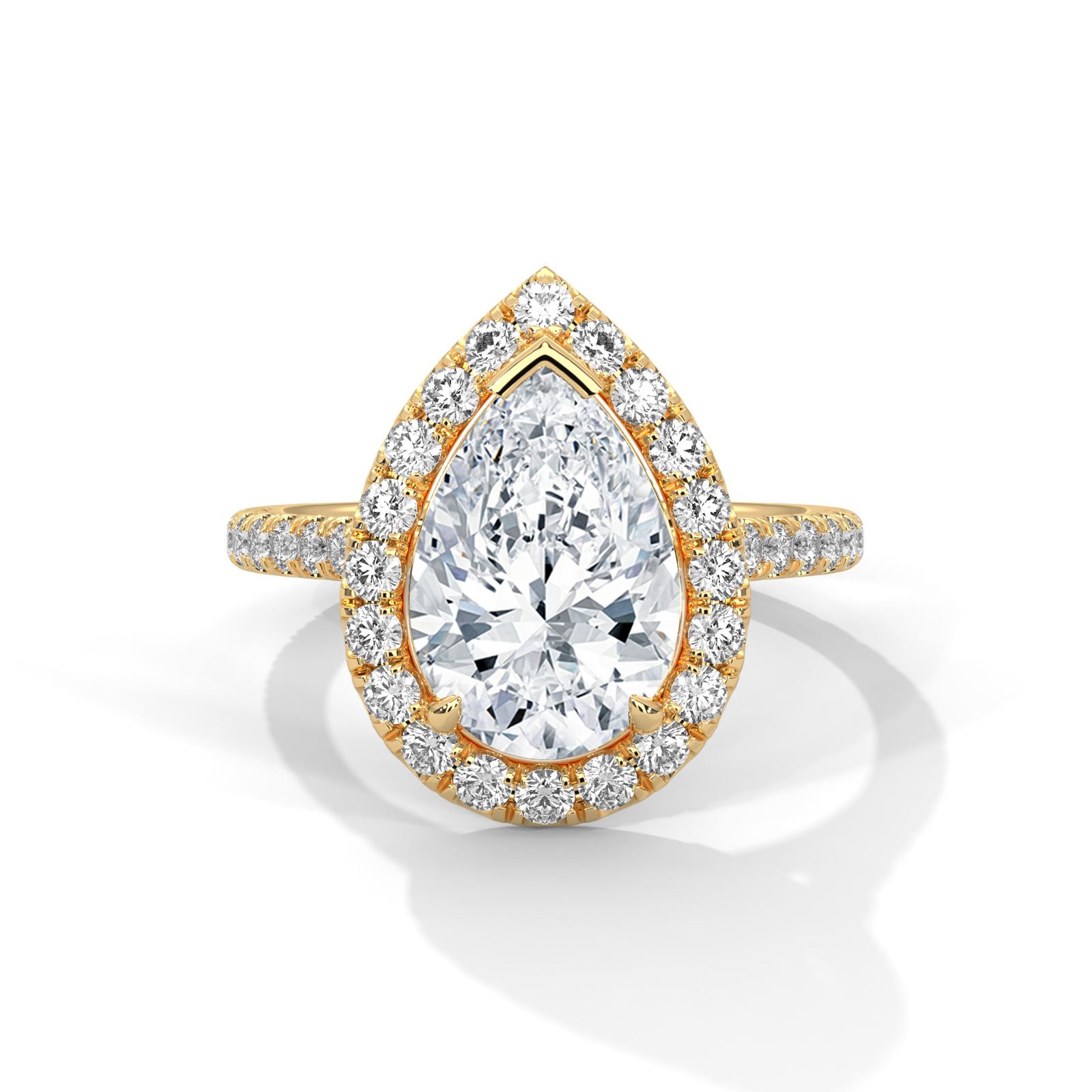 Elegant Pear Solitaire Ring (SSJ-SOL-055) solitaire ring