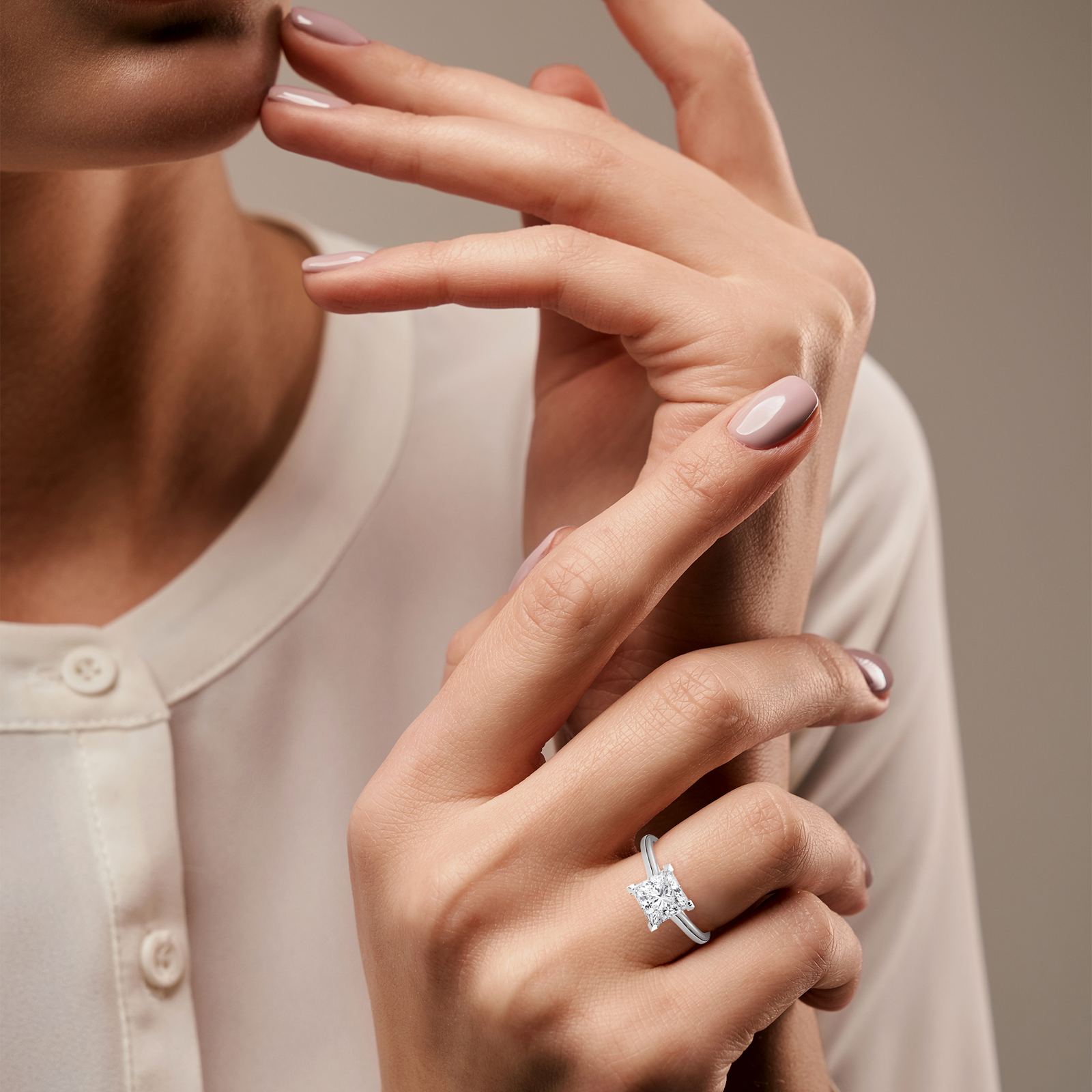 Elegant Princess Solitaire Ring (SSJ-SOL-105) solitaire ring