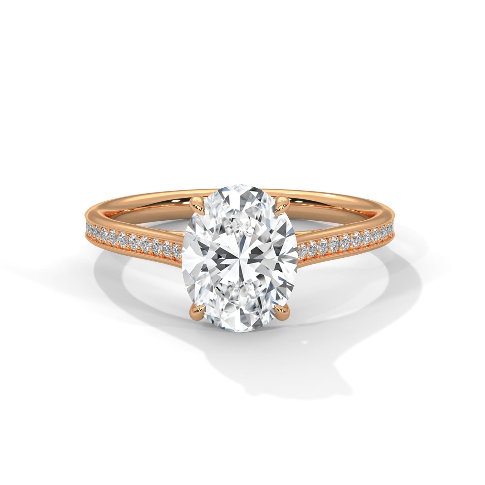 Elegant Oval Solitaire Ring (SSJ-SOL-053) solitaire ring