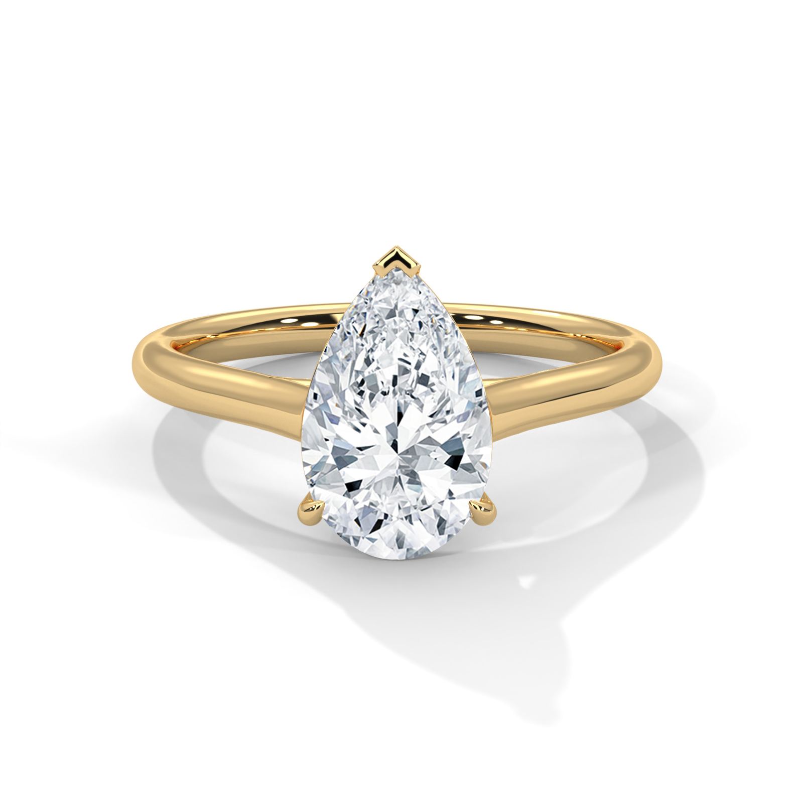 Elegant Pear Solitaire Ring (SSJ-SOL-060) solitaire ring