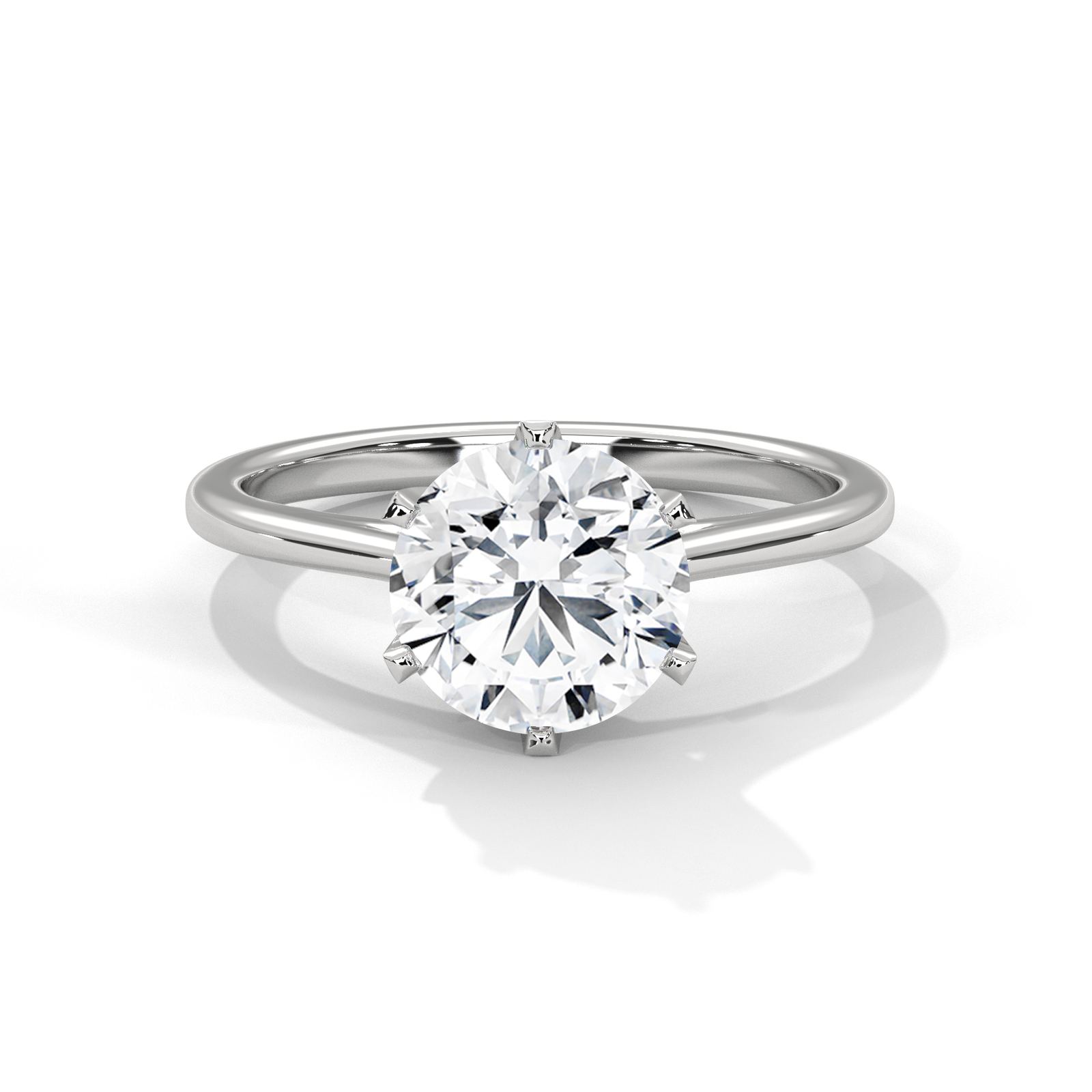 Elegant Round Solitaire Ring (SSJ-SOL-111) solitaire ring