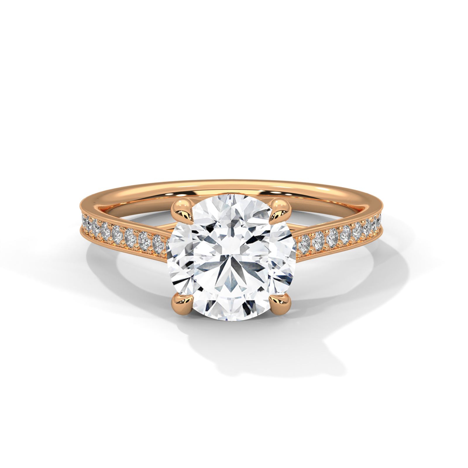 Radiant Round Solitaire Ring (SSJ-SOL-102) solitaire ring
