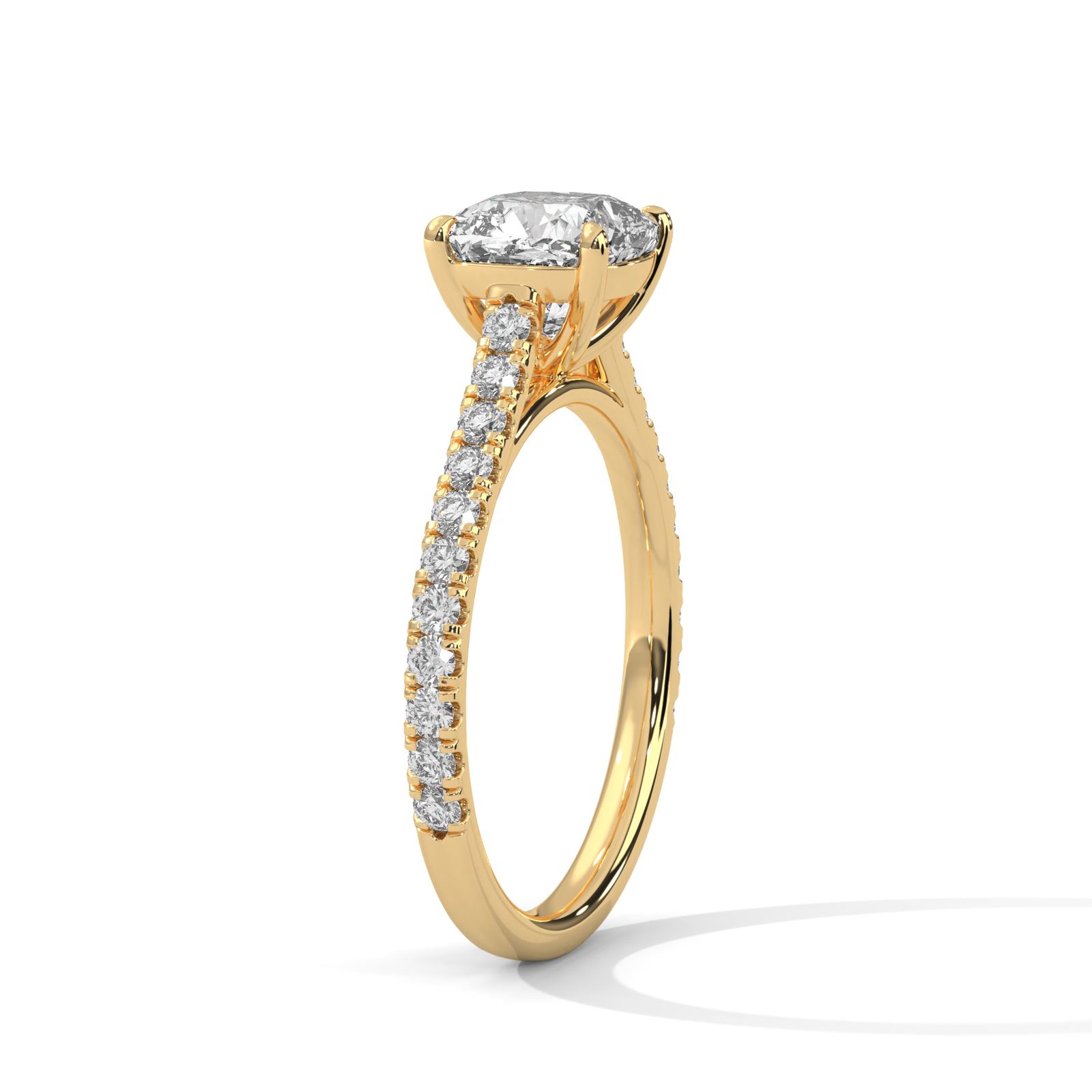 Cushion Solitaire Elegance Ring (SSJ-SOL-098) solitaire ring