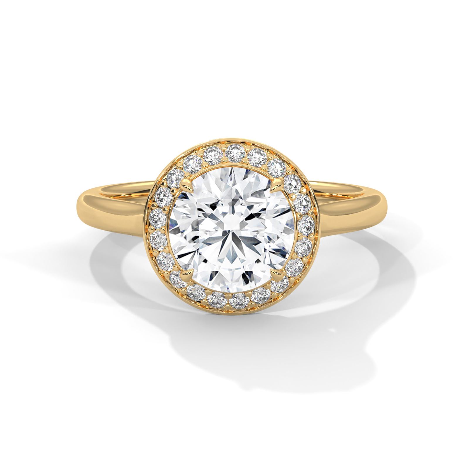 Elegant Round Solitaire Ring (SSJ-SOL-046) solitaire ring