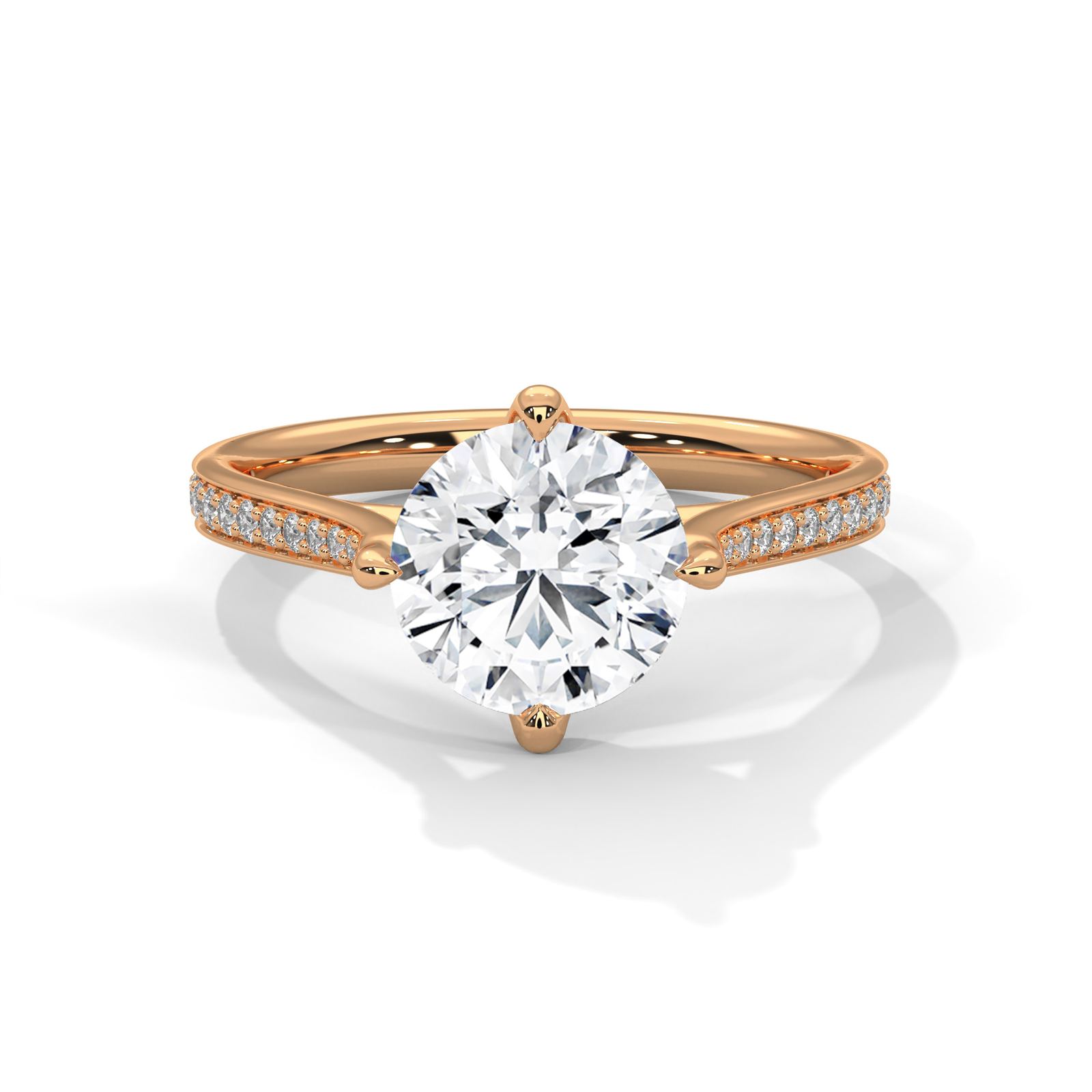 Royal Blue Round Solitaire Ring (SSJ-SOL-029) solitaire ring