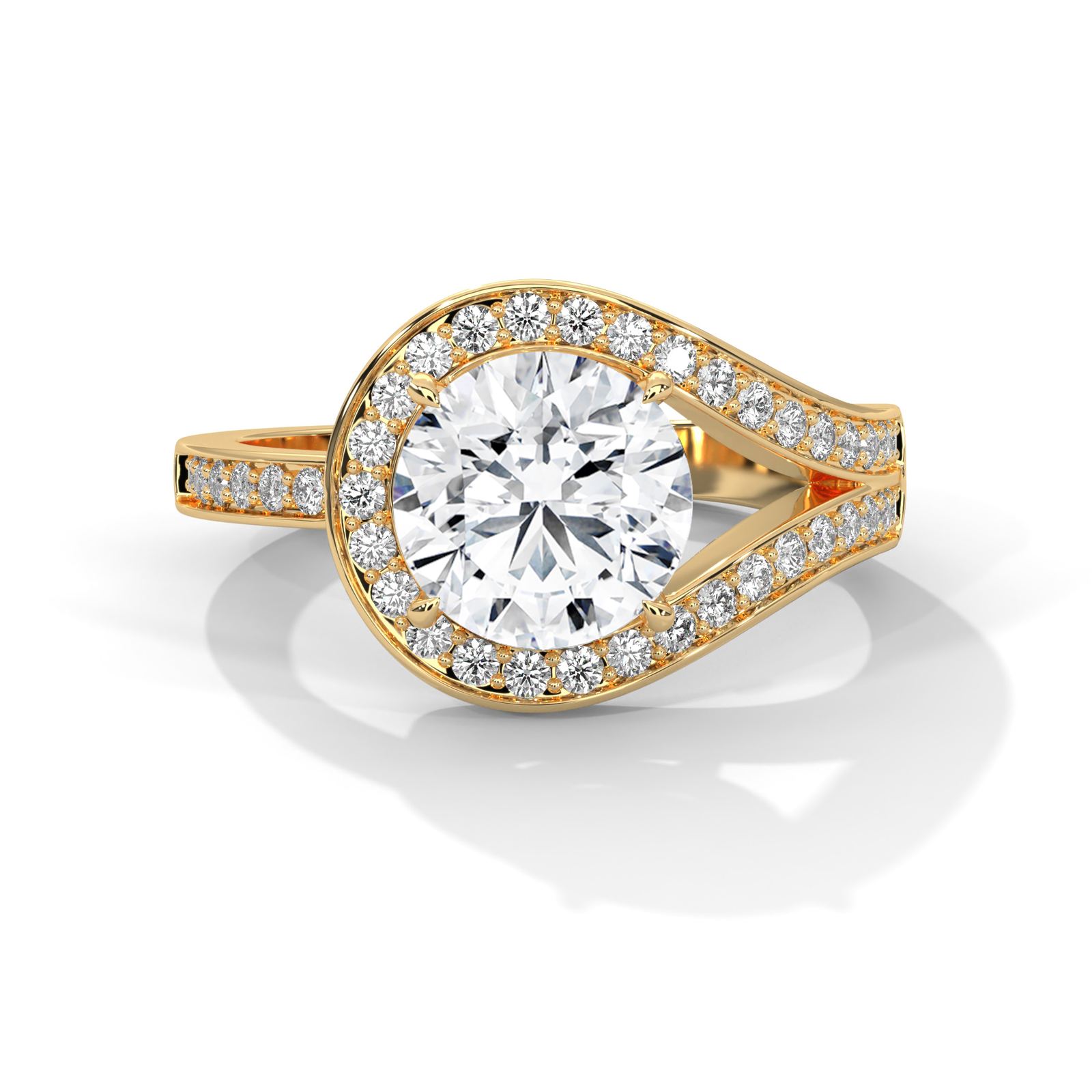Solitaire Round Ring (SSJ-SOL-056) solitaire ring