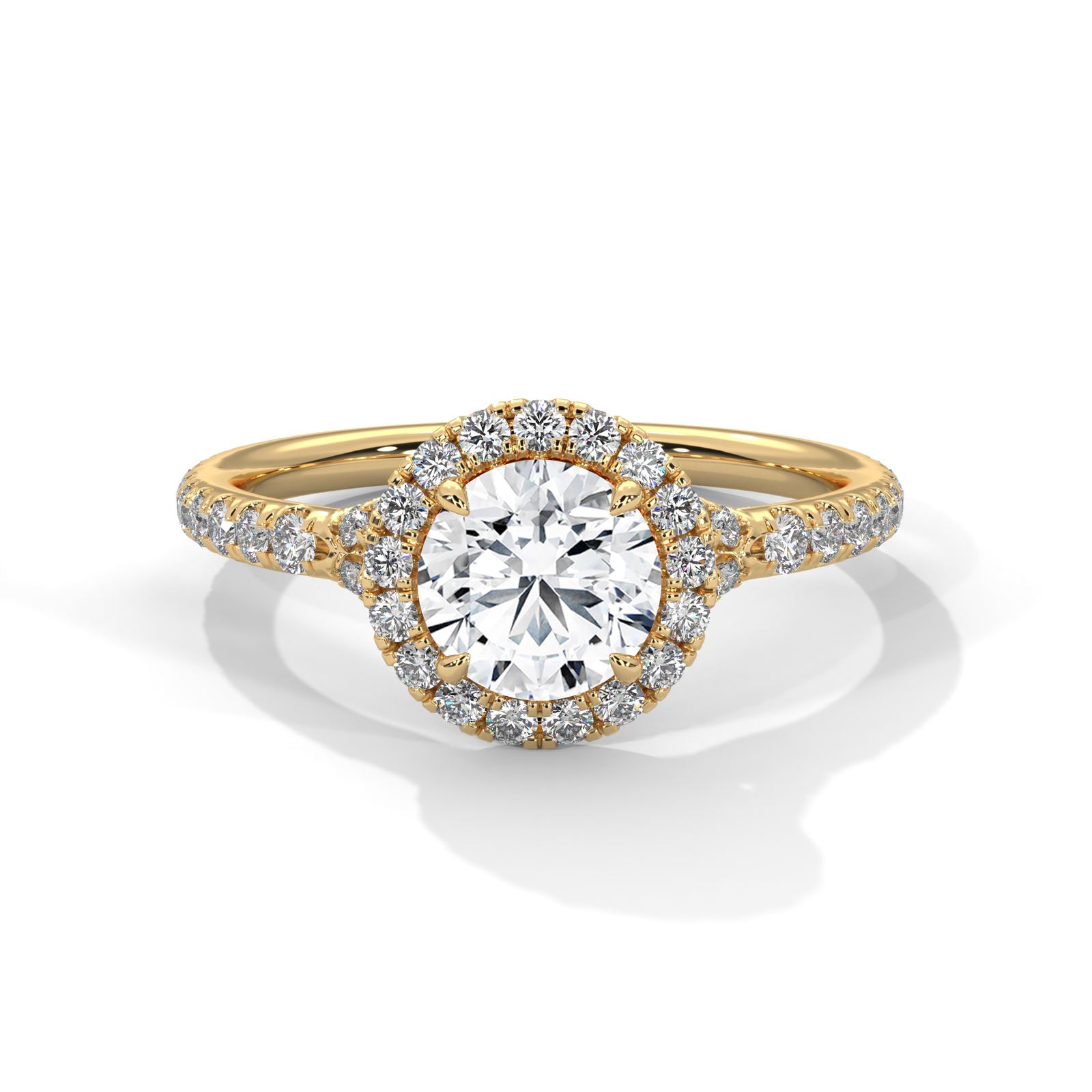 Radiant Round Solitaire Ring (SSJ-SOL-065) solitaire ring