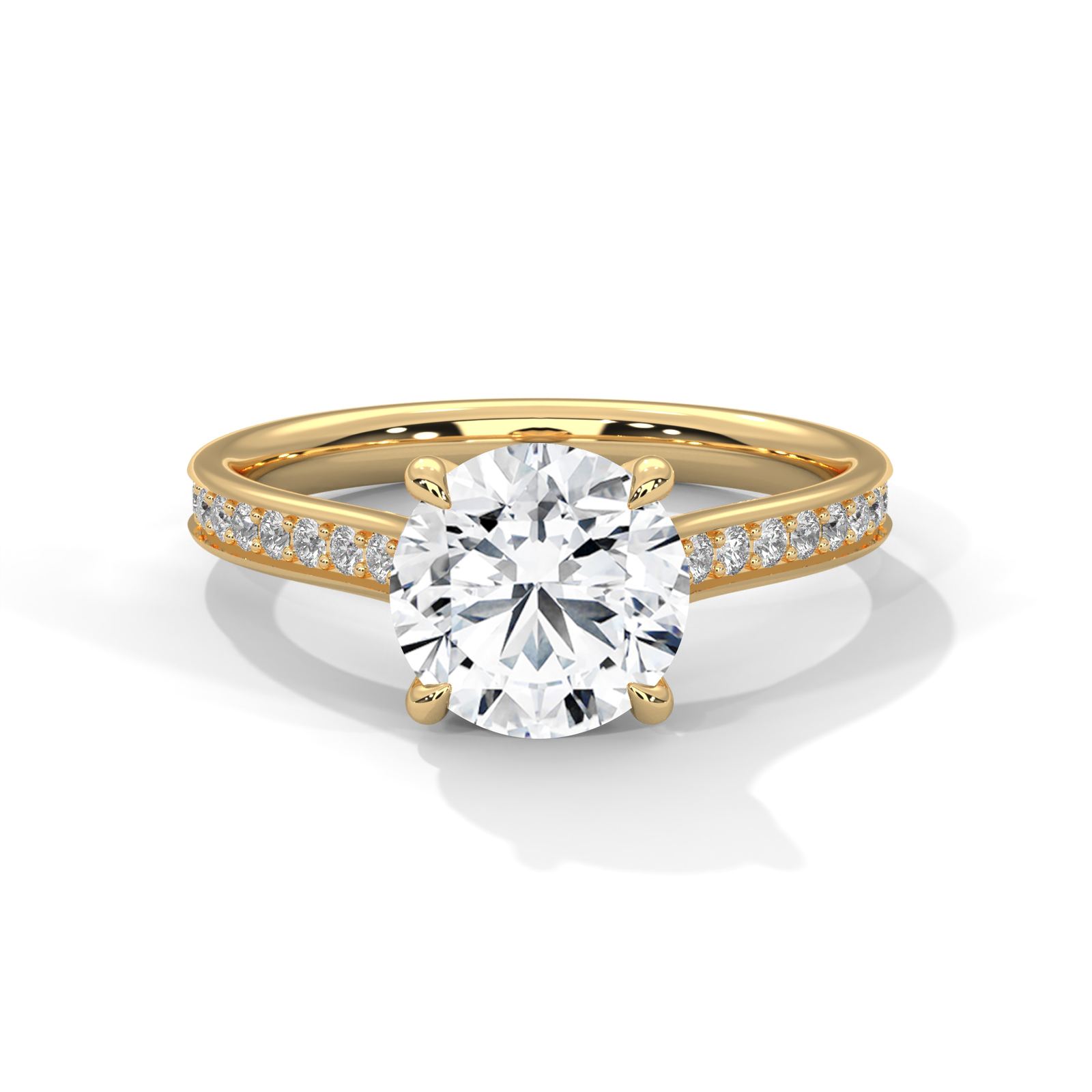 Radiant Round Solitaire Ring (SSJ-SOL-100) solitaire ring