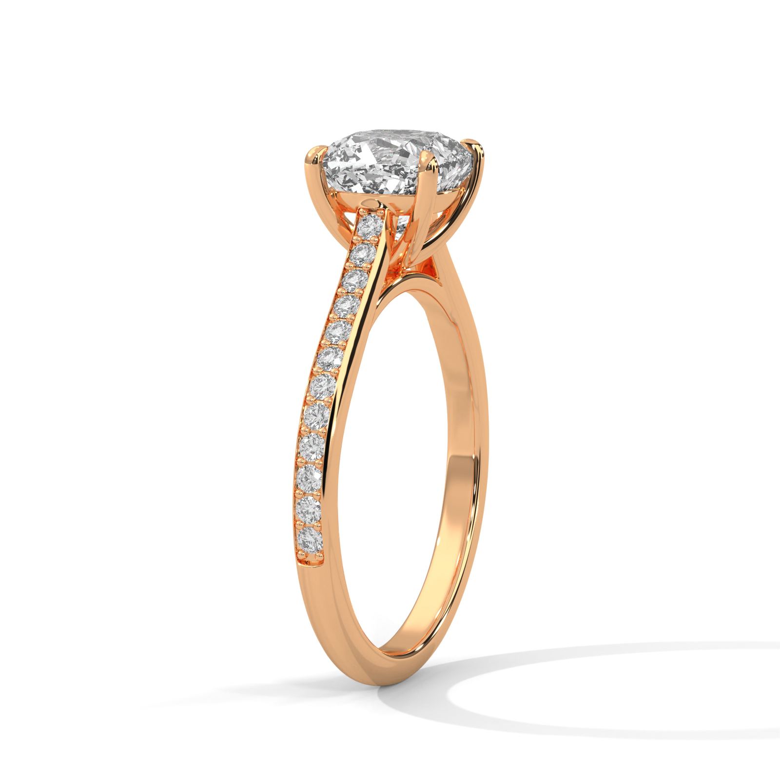 Elegant Cushion Solitaire Ring (SSJ-SOL-058) solitaire ring