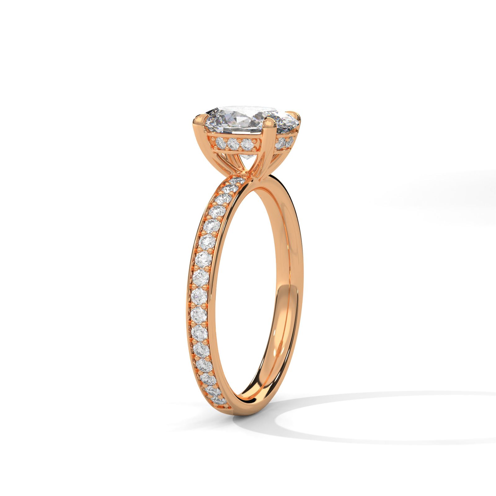 Elegant Oval Solitaire Ring (SSJ-SOL-040) solitaire ring