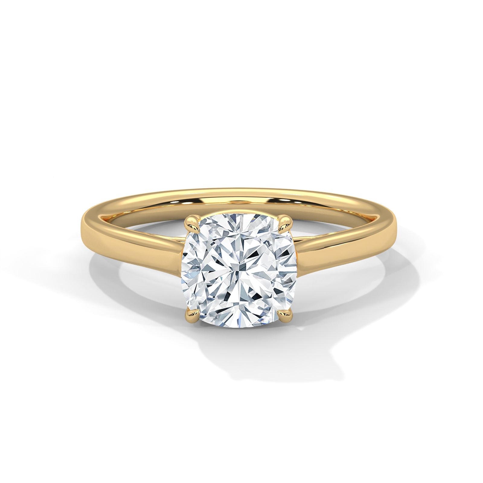 Elegant Cushion Solitaire Ring (SSJ-SOL-030) solitaire ring