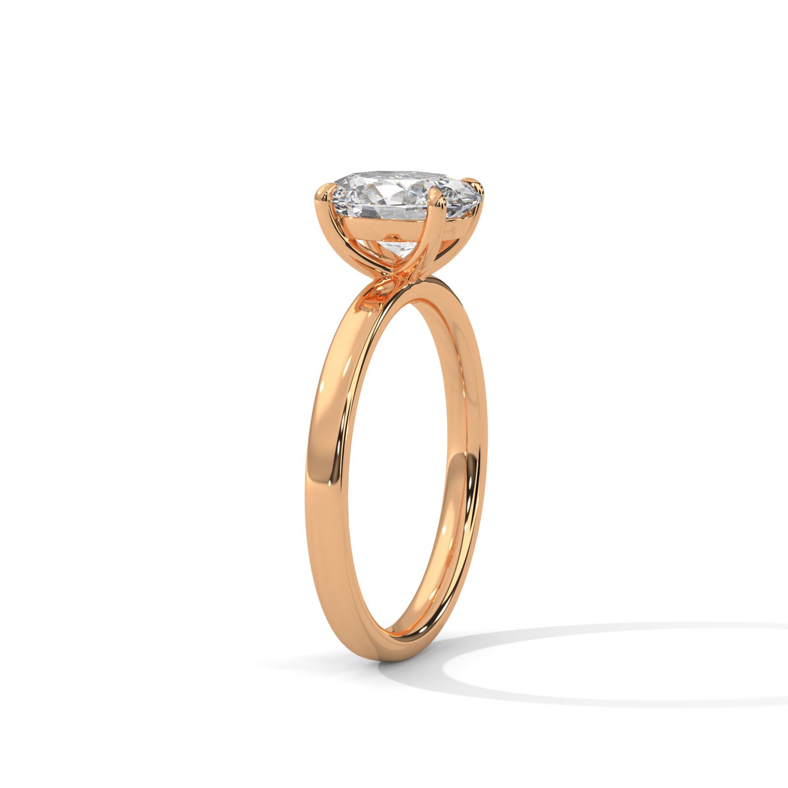 Elegant Oval Duo Ring (SSJ-SOL-044) solitaire ring