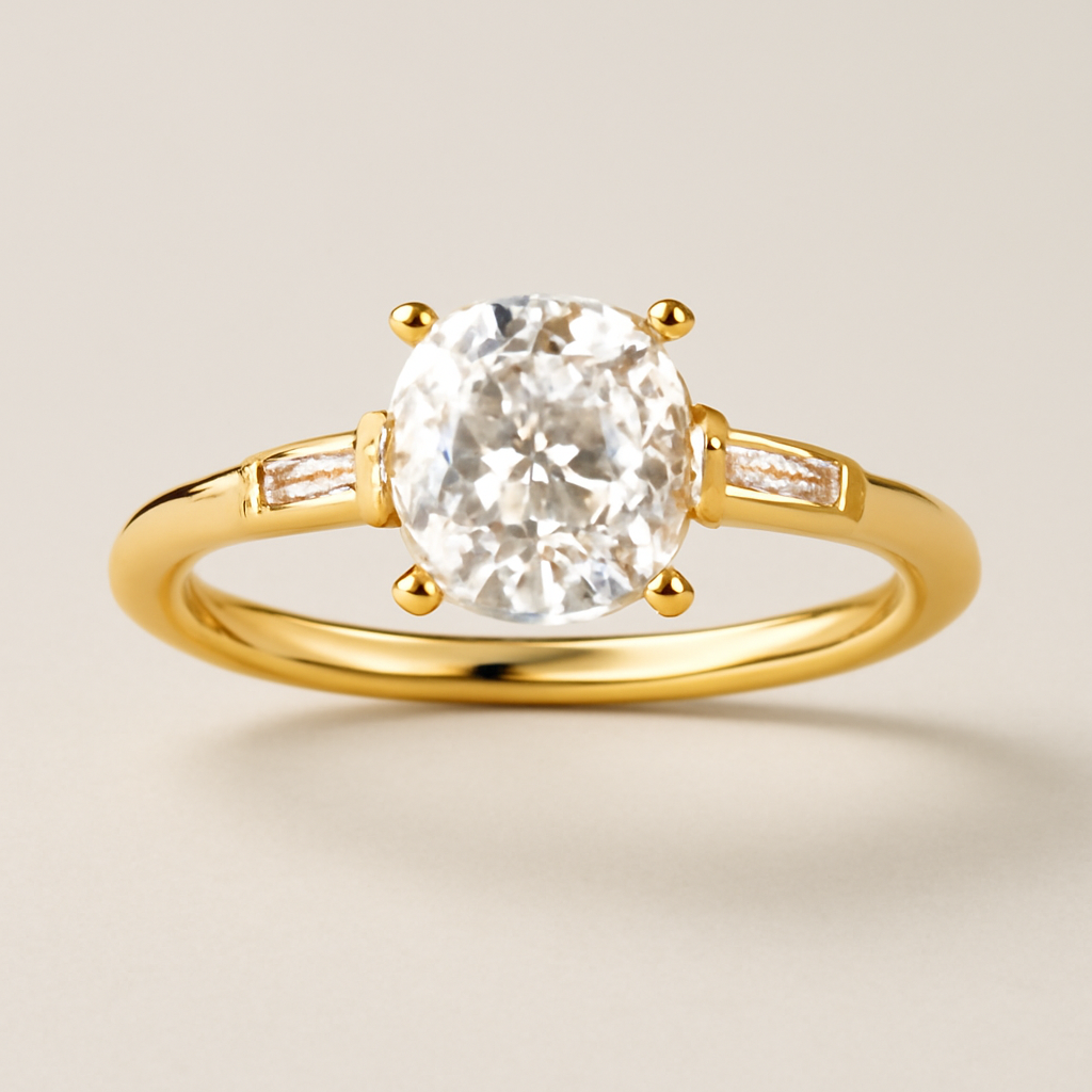 Royal Halo Ring 6 solitaire ring