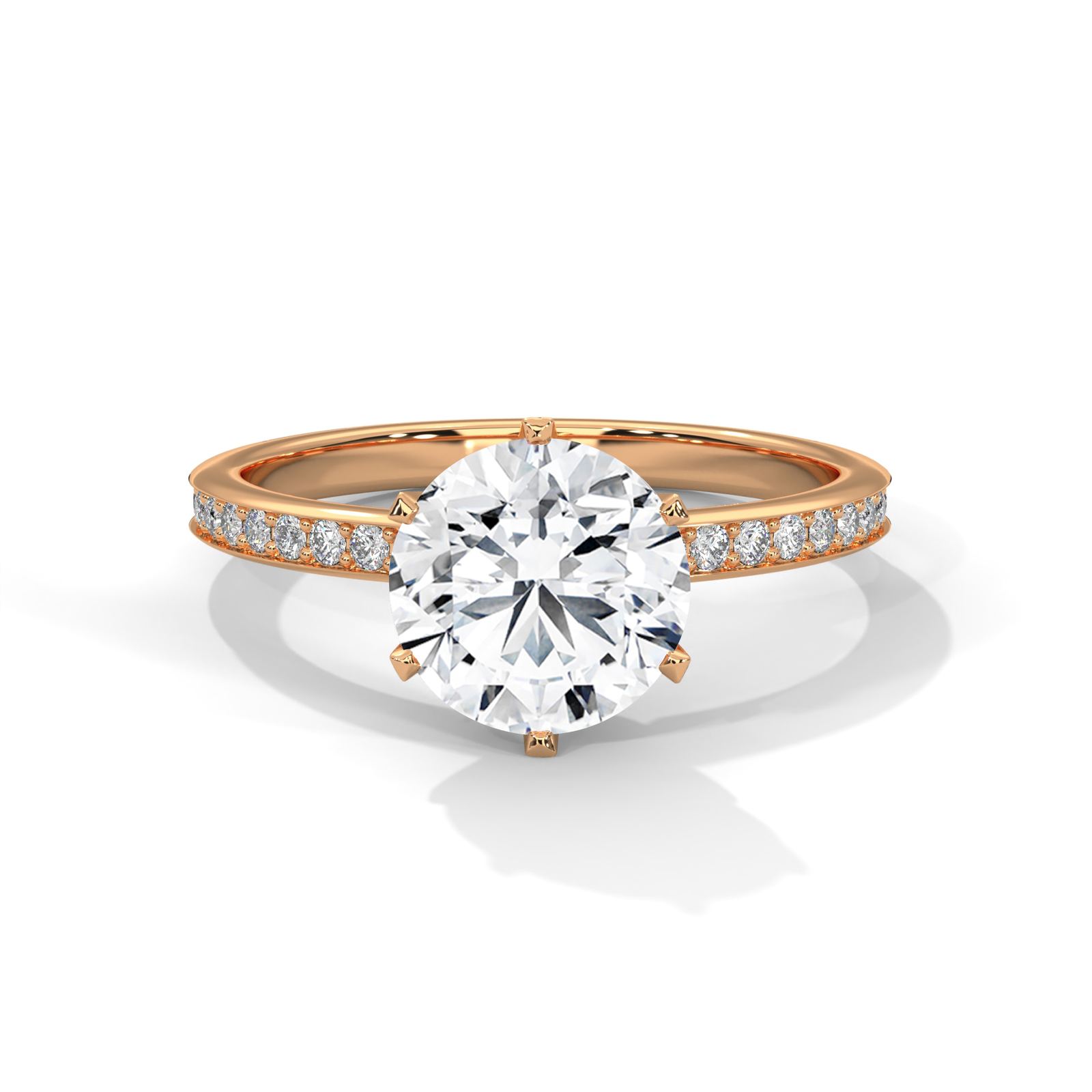 Classic Round Solitaire Ring (SSJ-SOL-062) solitaire ring