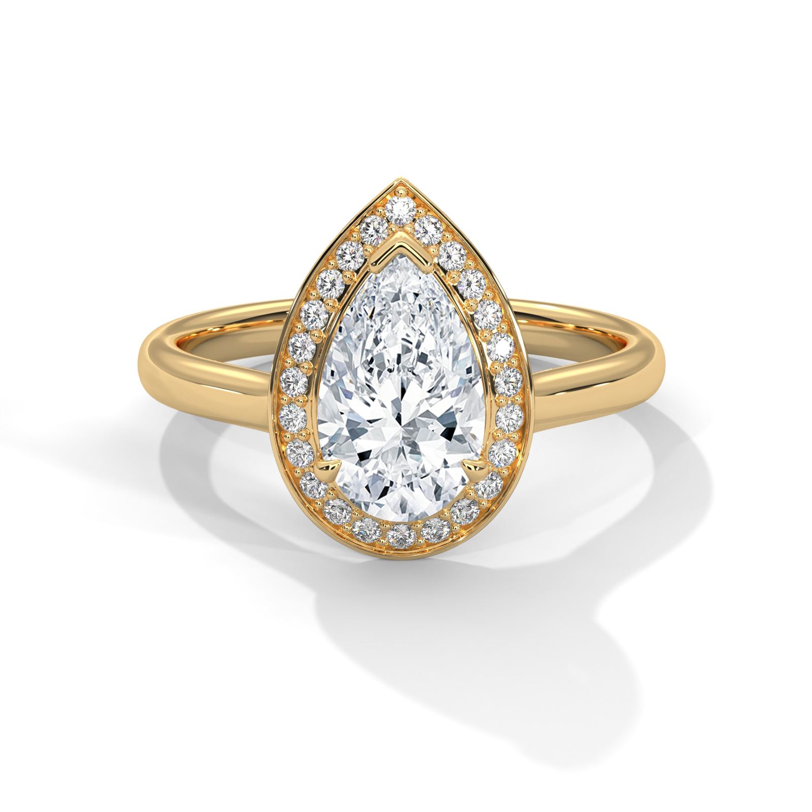 Elegant Pear Solitaire Ring (SSJ-SOL-095) solitaire ring