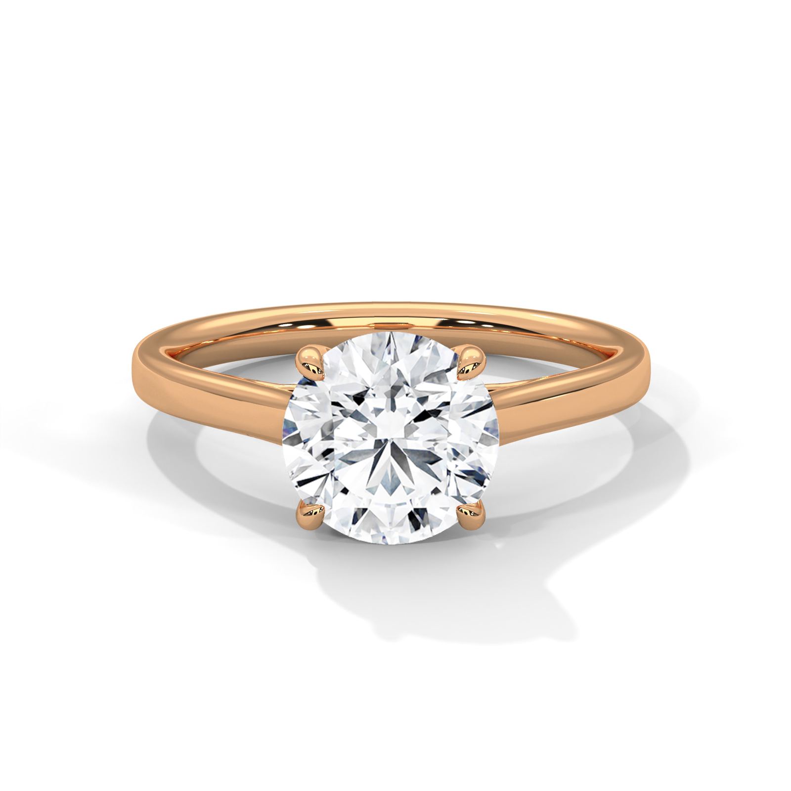 Elegant Round Solitaire Ring (SSJ-SOL-028) solitaire ring