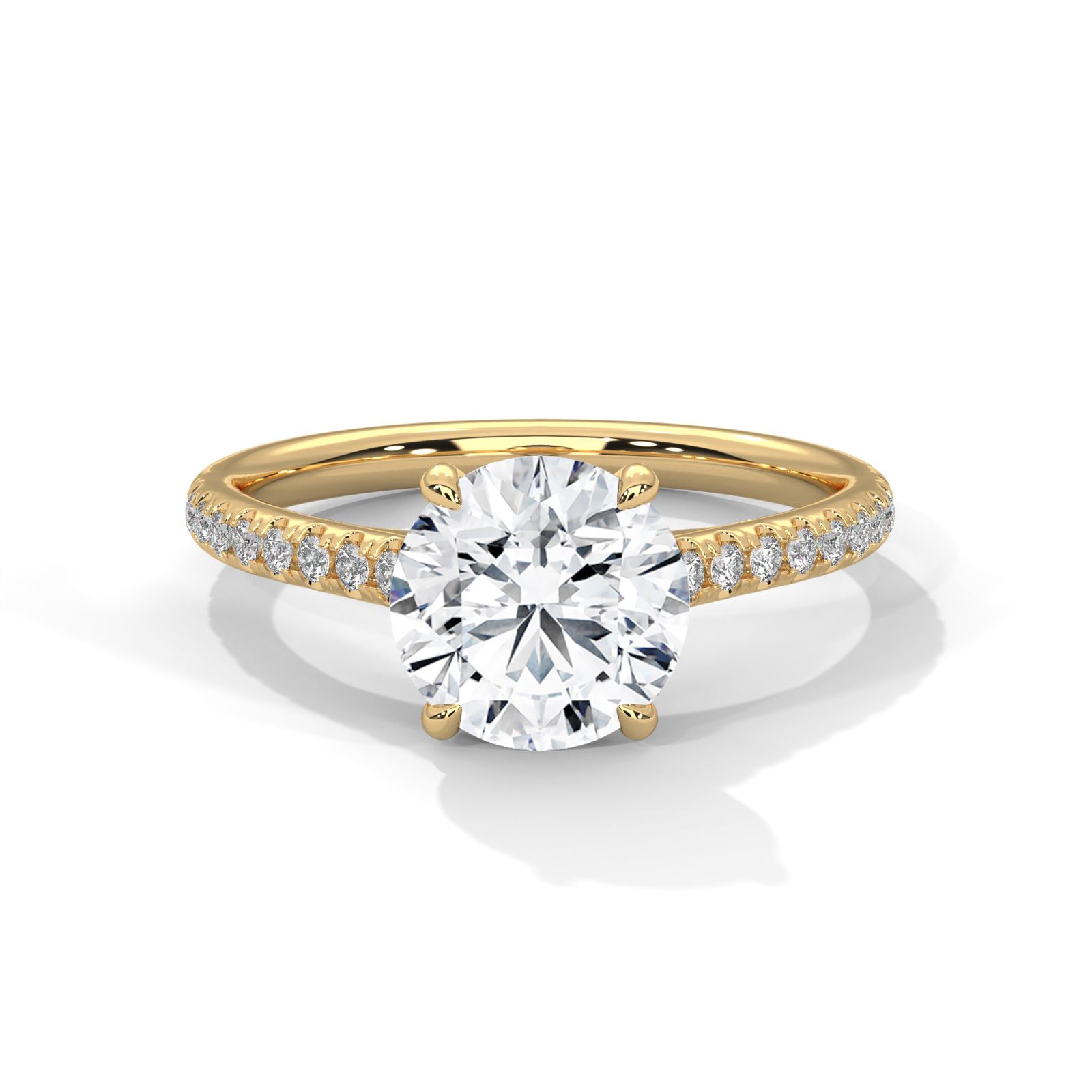 Elegant Round Solitaire Ring (SSJ-SOL-079) solitaire ring