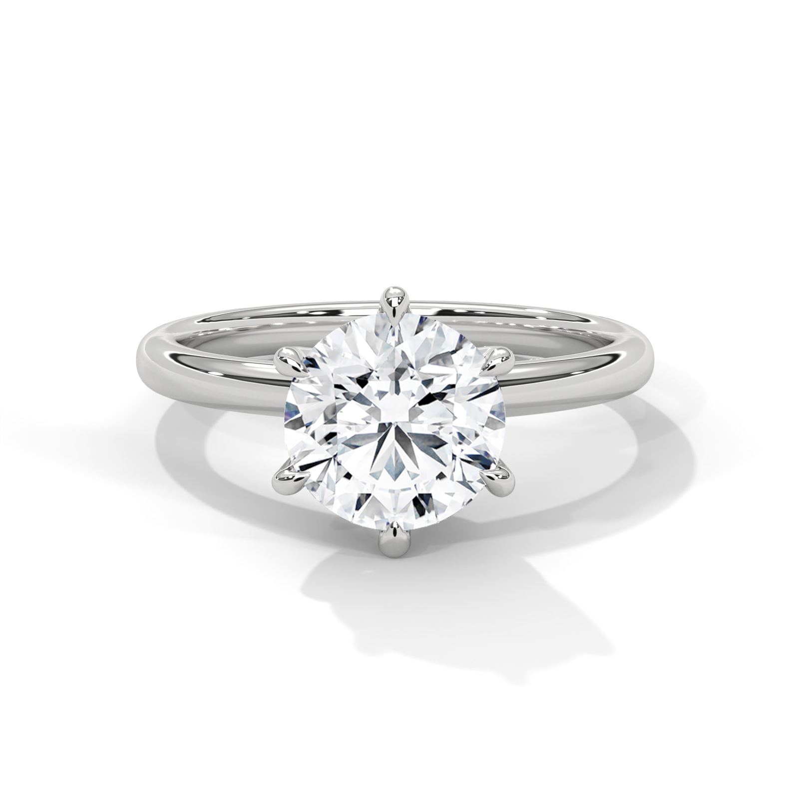 Elegant Round Solitaire Ring (SSJ-SOL-049) solitaire ring