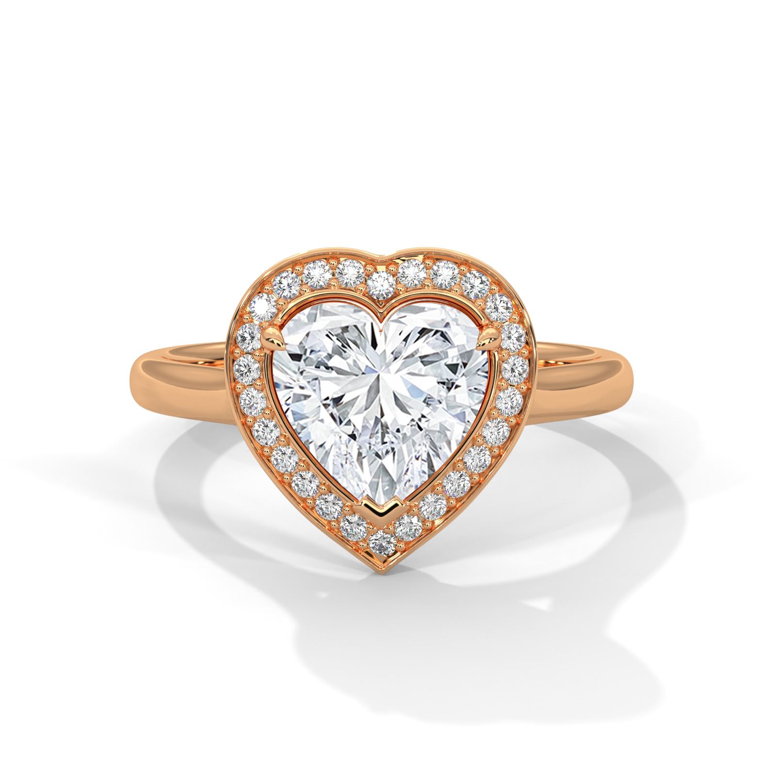 Heart Harmony Engagement Ring (SSJ-SOL-096) solitaire ring