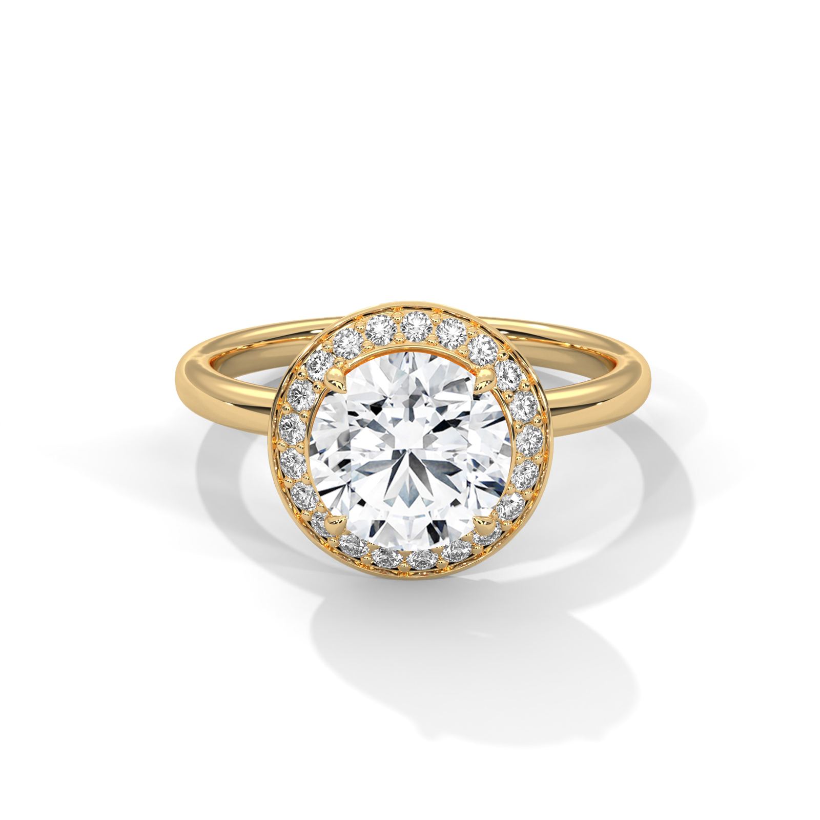 Elegant Round Solitaire Ring (SSJ-SOL-082) solitaire ring