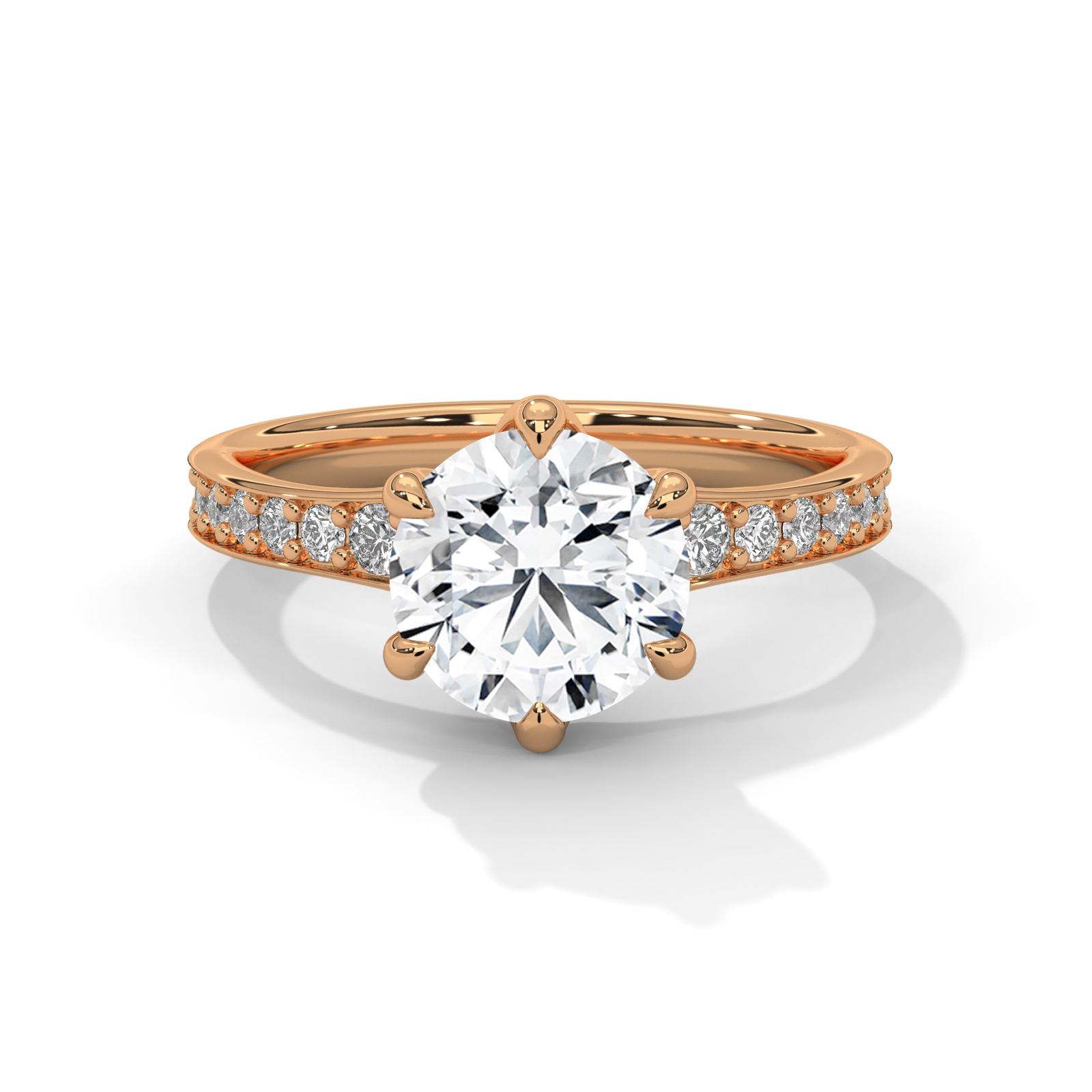 Elegant Round Solitaire Ring (SSJ-SOL-078) solitaire ring